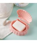 Household Drain Soap Box Student Dormitory Portable Soap Rack Storage Box(Pink)