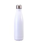 Thermal Cup Vacuum Flask Heat Water Bottle Portable Stainless Steel Sports Kettle, Capacity:500ml(White)