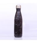 Thermal Cup Vacuum Flask Heat Water Bottle Portable Stainless Steel Sports Kettle, Capacity:500ml(Black Spar)