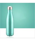 Thermal Cup Vacuum Flask Heat Water Bottle Portable Stainless Steel Sports Kettle, Capacity:500ml(Mint Green)