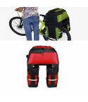 Mountain Bike Bicycle Rear Shelf Bag Camel Bag(Black Red)