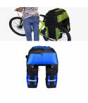 Mountain Bike Bicycle Rear Shelf Bag Camel Bag(Black Blue)