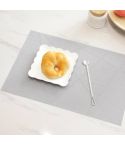 Creative Environmentally Friendly Simple Table Mats Coffee Cup Pad, Size: 30x45cm(Silver)