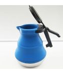 Kitchen Foldable Silicone Water Coffee Teapot(Blue)