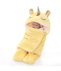 Winter Double Flannel Baby Blanket(Yellow)