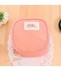 AIQI Multi-functional Wet Reusable Bag Menstrual Pad Sanitary Pads Makeup Bags Makeup Tool Organizer Bag(Pink)