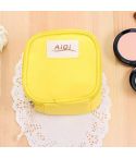 AIQI Multi-functional Wet Reusable Bag Menstrual Pad Sanitary Pads Makeup Bags Makeup Tool Organizer Bag(Yellow)