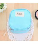 AIQI Multi-functional Wet Reusable Bag Menstrual Pad Sanitary Pads Makeup Bags Makeup Tool Organizer Bag(Sky Blue)