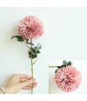Dandelion Flower Ball Simulation Flower Home Decoration Wedding Bouquet(Blush)