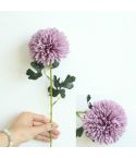 Dandelion Flower Ball Simulation Flower Home Decoration Wedding Bouquet(Dark Purple)