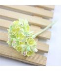 5 Branches DIY Hand-simulated Plum Mini Flocking Cloth Lucky Flower(Yellow)