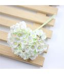 5 Branches DIY Hand-simulated Plum Mini Flocking Cloth Lucky Flower(White)