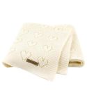 Multifunctional Baby Knit Love Hollow Windproof Air Conditioner Blanket Cover, Size:100x80cm(White)