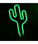 LED Neon Pendant Decoration Lamp Warm Night Light(Cactus)