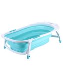 Baby Folding Bathtub Portable Plastic Baby Bath Shower Kids Bathtub(Green)