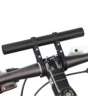 Cycling Handlebar Bike Flashlight Holder Handle Bar Bicycle Accessories Extender Mount Bracket(Black)