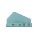 Wall Mounted 4 Hooks Mobile Phone Hanging Holder Hook Charging Stand Bracket(Green)