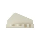 Wall Mounted 4 Hooks Mobile Phone Hanging Holder Hook Charging Stand Bracket(White)