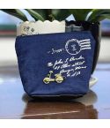 Vintage Mini Coin Purse Pouch Bag Holders Gift Wallets Classic Nostalgic Storage Bag(Blue)