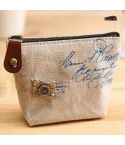 Vintage Mini Coin Purse Pouch Bag Holders Gift Wallets Classic Nostalgic Storage Bag(Beige)