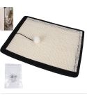 Natural sisal pet cat scratch board cat scratch pad sofa protector(Beige With Nails)