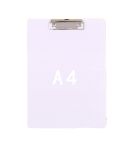 Simple File Board Folder Student Writing Board Paper Clip Restaurant Menu Folder(A4 White)