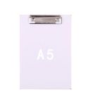 Simple File Board Folder Student Writing Board Paper Clip Restaurant Menu Folder(A5 White)