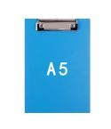 Simple File Board Folder Student Writing Board Paper Clip Restaurant Menu Folder(A5 Blue)