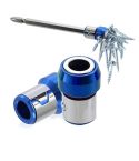 Full Metal Screwdriver Head Plus Magnet(Blue)