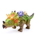 Simulation Luminous Sound Electric Universal Dinosaur Model Toy Boy Gift(Triceratops(Rondom Colors))