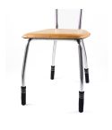 4pcs/packChair Legs Knitted Non-Slip Floor Protection Cap Anti-Scratch Socks Cover(Black)