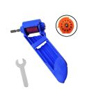 Portable Iron Straight Shank Twist Drill Bit Grinder(With Bucket Blue)
