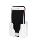 Wall  Mobile Phone Holder Stand Socket Charger Storage Box(White)