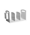 Simple Iron Bookshelf Student Desk Book Storage Rack(White)