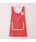 Lovely Princess Nail Beauty Apron Coffee Restaurant Work Clothes(Sunflower Red)