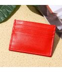 Men Card Holder Driver License Holster Multi Card Bank Card Holder(Red)
