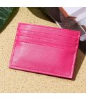 Men Card Holder Driver License Holster Multi Card Bank Card Holder(Rose Red)