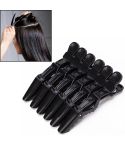 6 PCS Hair Not Easy to Slip off Hair Salon Barber Shop Style Partition Special Clip Hair Tools(Black)