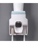 Bathroom Wall-mounted Automatic Toothpaste Squeezing Artifact(Blue)