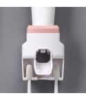Bathroom Wall-mounted Automatic Toothpaste Squeezing Artifact(Pink)