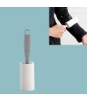 Long Handle Tearable Roller Sticky Paper Household Coat Sticky Hair Artifact(Gray)