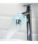 Silicone Monkey Shape Children Cartoon Faucet Water Sink Baby Hand Washing Auxiliary Extender(Blue)