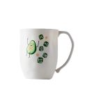 Creative Cute Plastic Cup Household Couple Cup(Ivory)