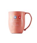 Creative Cute Plastic Cup Household Couple Cup(Cherry Blossom Powder)