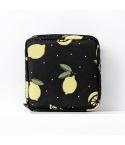 Travel Portable Sanitary Napkin Thickened Storage Bag(Black Lemon)