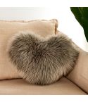 Home Cushion Pillow can be Washed without Core Heart-shaped Pillowcase, Size: 40x50cm(Gray)