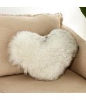 Home Cushion Pillow can be Washed without Core Heart-shaped Pillowcase, Size: 40x50cm(White Black Tip)