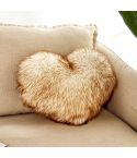 Home Cushion Pillow can be Washed without Core Heart-shaped Pillowcase, Size: 40x50cm(White Yellow Tip)