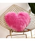 Home Cushion Pillow can be Washed without Core Heart-shaped Pillowcase, Size: 40x50cm(Rose Red)