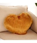 Home Cushion Pillow can be Washed without Core Heart-shaped Pillowcase, Size: 40x50cm(Yellow Camel)